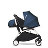 Babyzen YOYO² 0+ Newborn Stroller Bundle by Air France with White Frame and handlebar folded