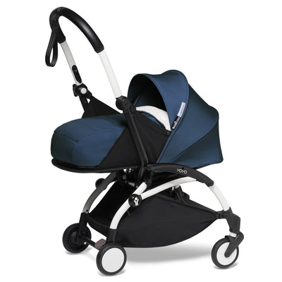 Babyzen YOYO² Complete Stroller Bundle by Air France with White Frame as newborn stroller