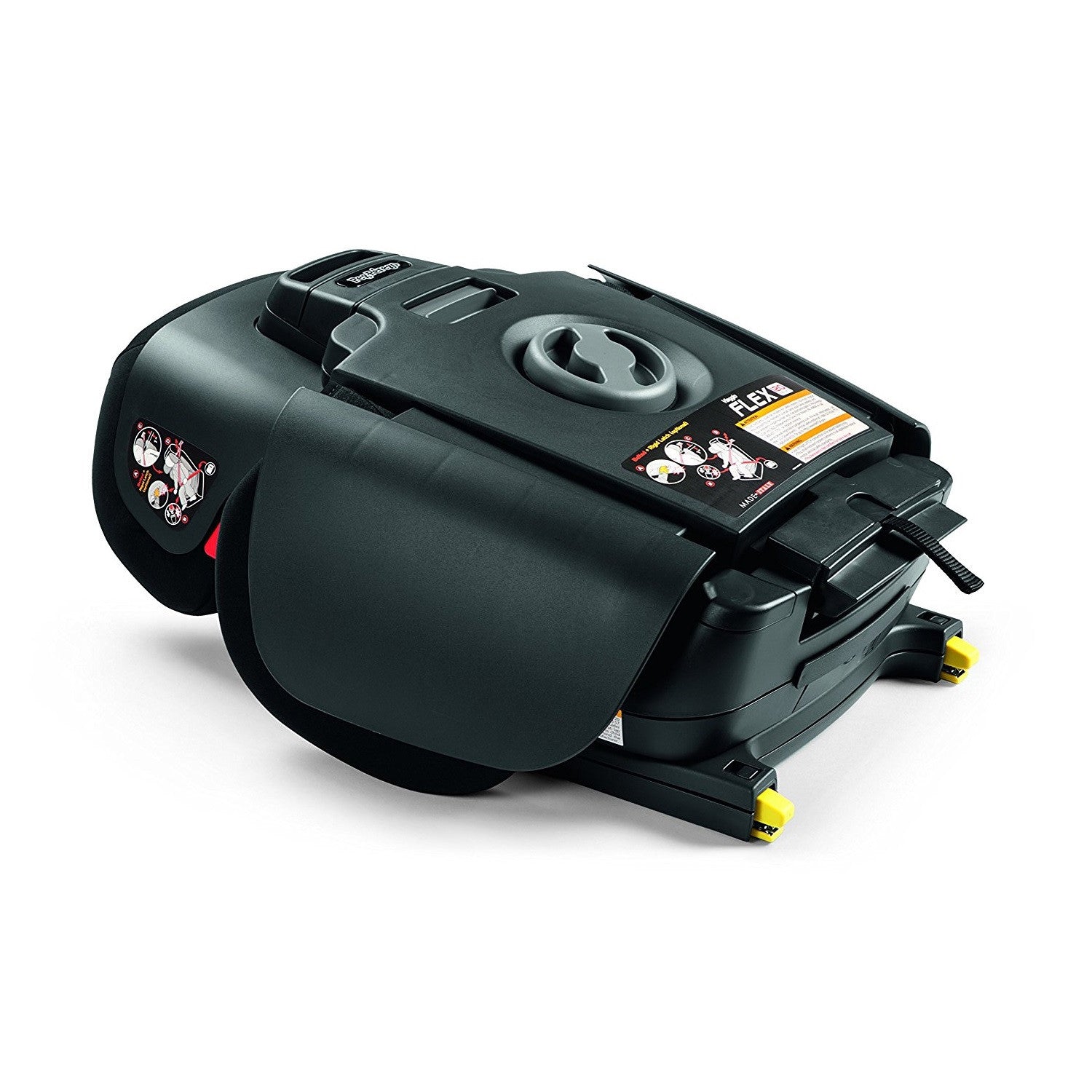 Peg Perego Viaggio Flex 120 Booster Car Seat in Crystal Black folded