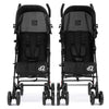 Diono Two 2 Go D2 Lightweight Strollers- Set of Two in Black
