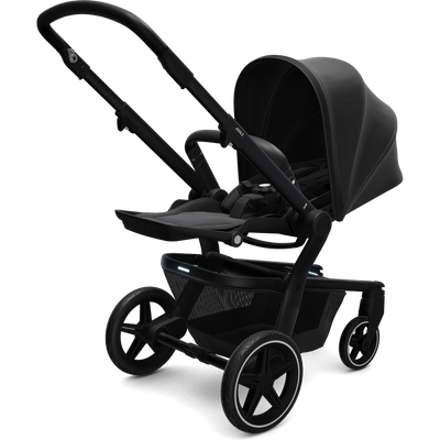 Joolz Hub+ Stroller in Brilliant Black side view and parent facing