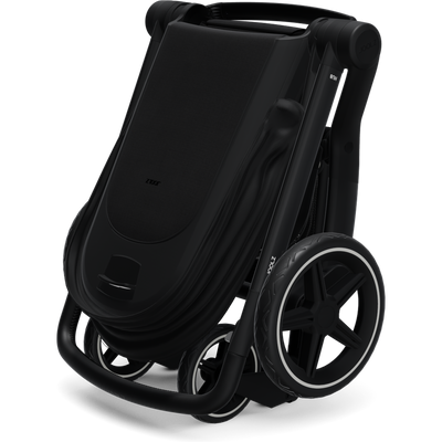 Joolz Hub+ Stroller in Brilliant Black folded
