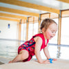 Baby in the pool wearing Konfidence Babywarma Wetsuit