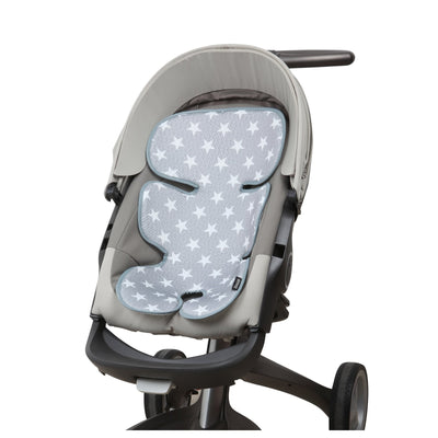 Manito Clean Basic Mesh 3D Seat Pad in Star Grey on stroller