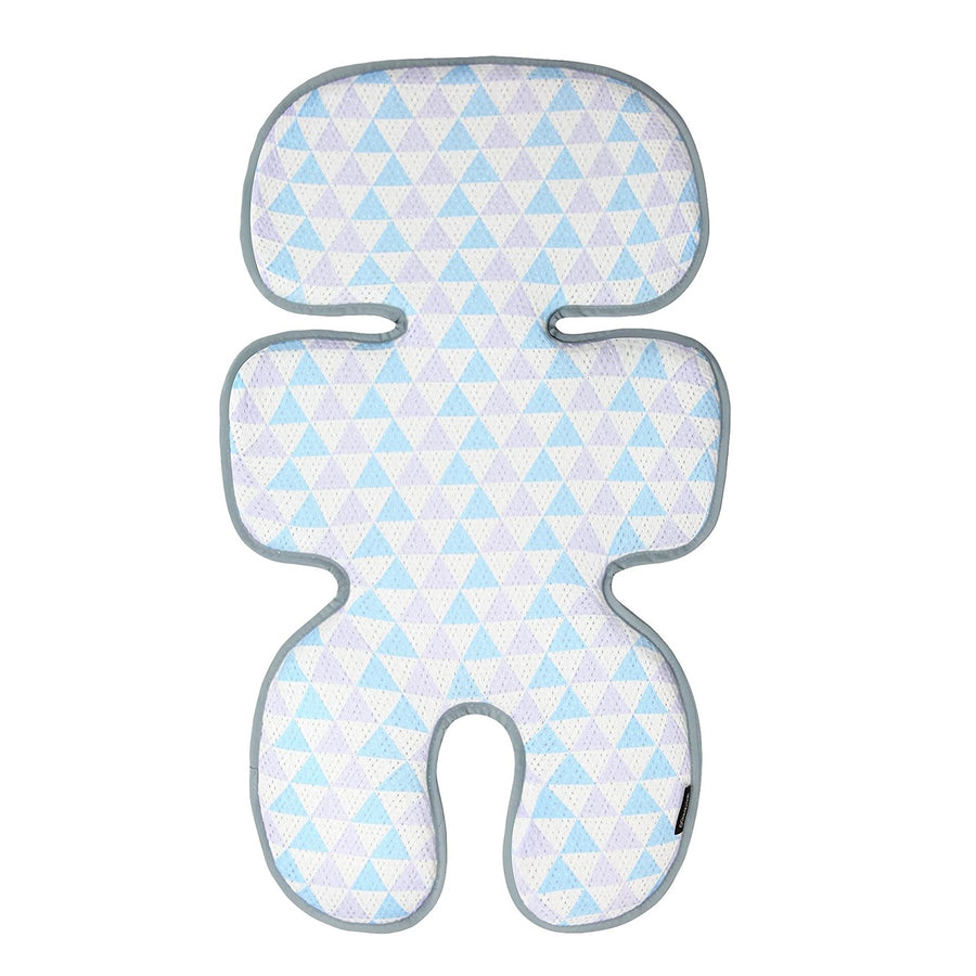Manito Clean Basic Mesh 3D Seat Pad in Triangle Blue and Purple