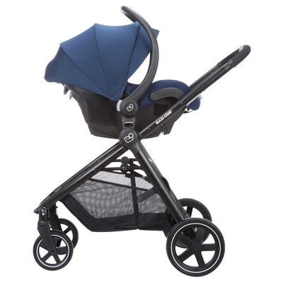 Maxi-Cosi Zelia Travel System in Aventurine Blue with Mico 30 car seat