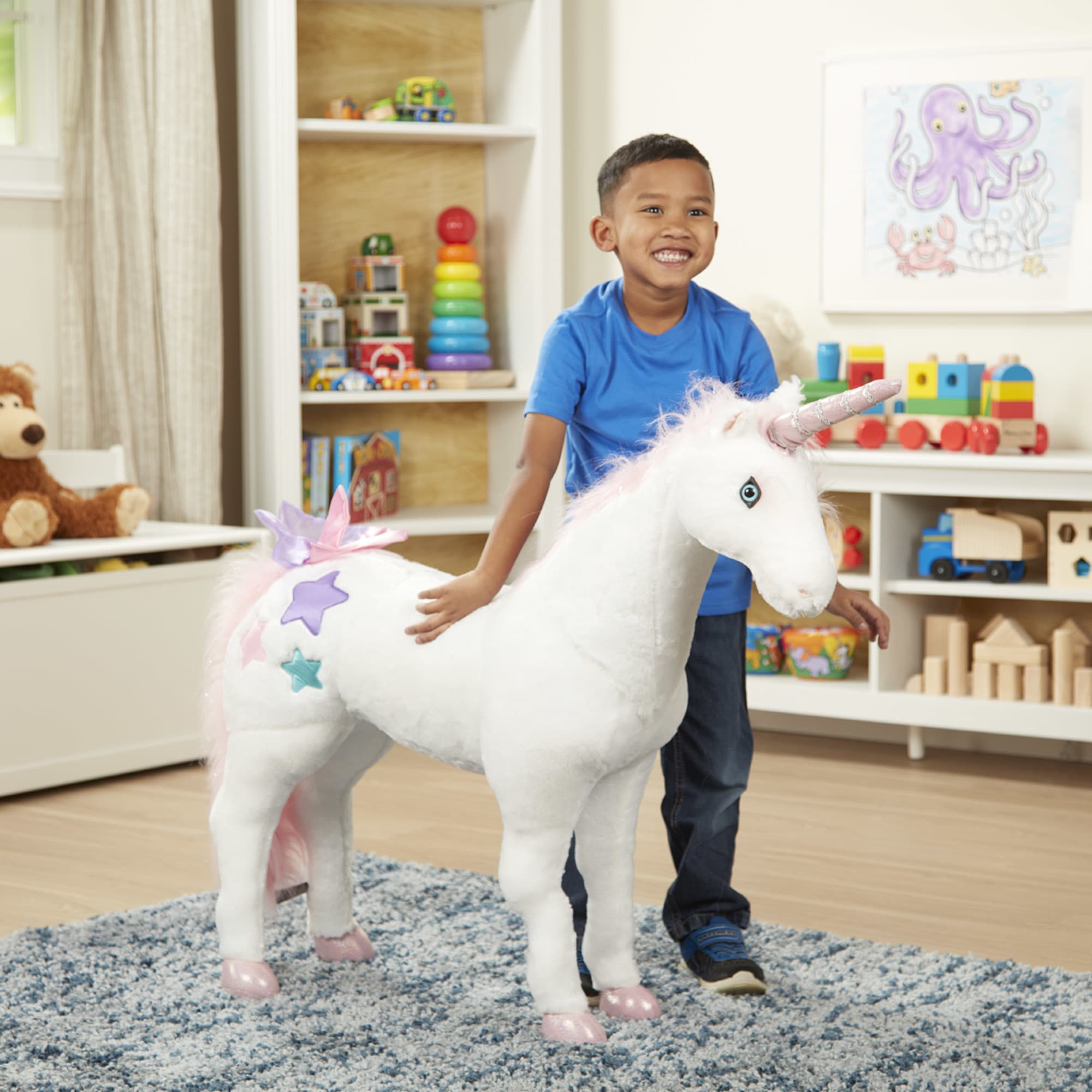 Melissa Doug Plush Jumbo Unicorn