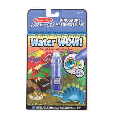 Melissa & Doug Water Wow! Dinosaurs Water-Reveal Pad - On the Go Travel Activity