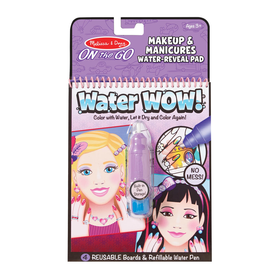 Melissa & Doug Water Wow! Makeup & Manicures - On the Go Travel Activity