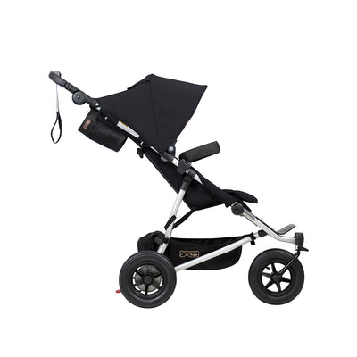 Mountain Buggy Duet V3 Double Stroller in Black side view