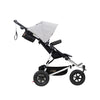 Mountain Buggy Duet V3 Double Stroller in Silver side view