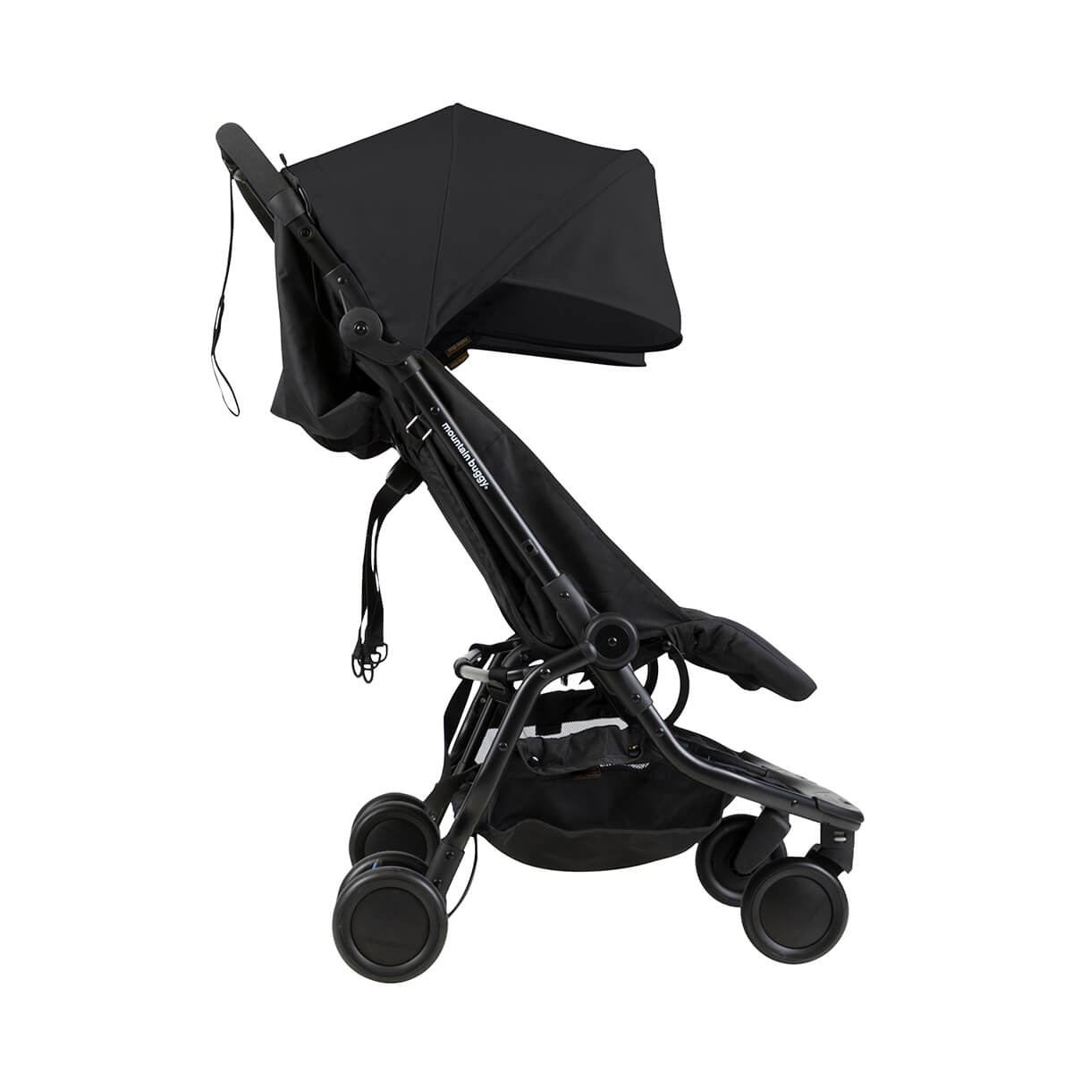 Mountain Buggy Nano Duo Stroller in Black side view