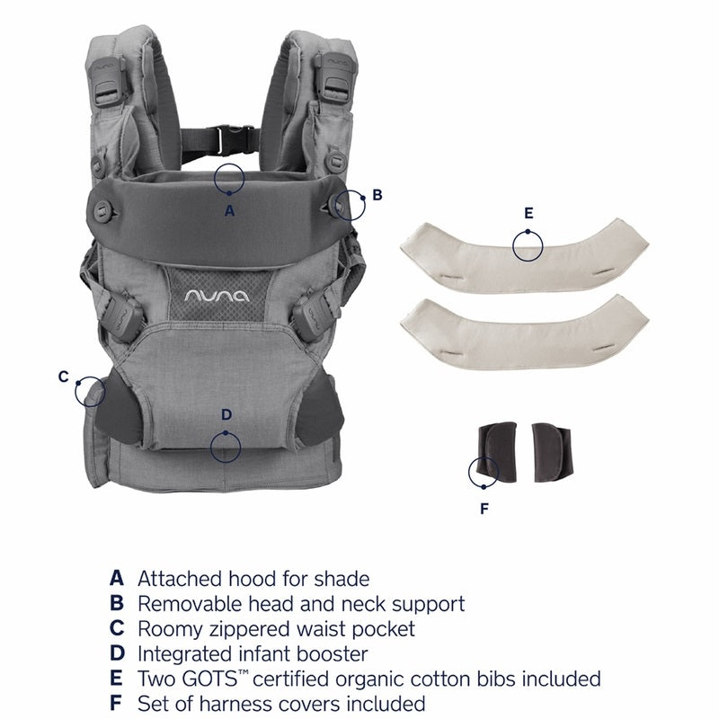 Nuna CUDL™ 4 in 1 Baby Carrier in Softened Thunder