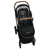 Nuna DEMI™ Grow Stroller with Magnetic Buckle in Caviar with all season seat