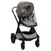 Nuna DEMI™ Grow Stroller + Adapters + Rain Cover + Magnetic Buckle in Frost with rain cover