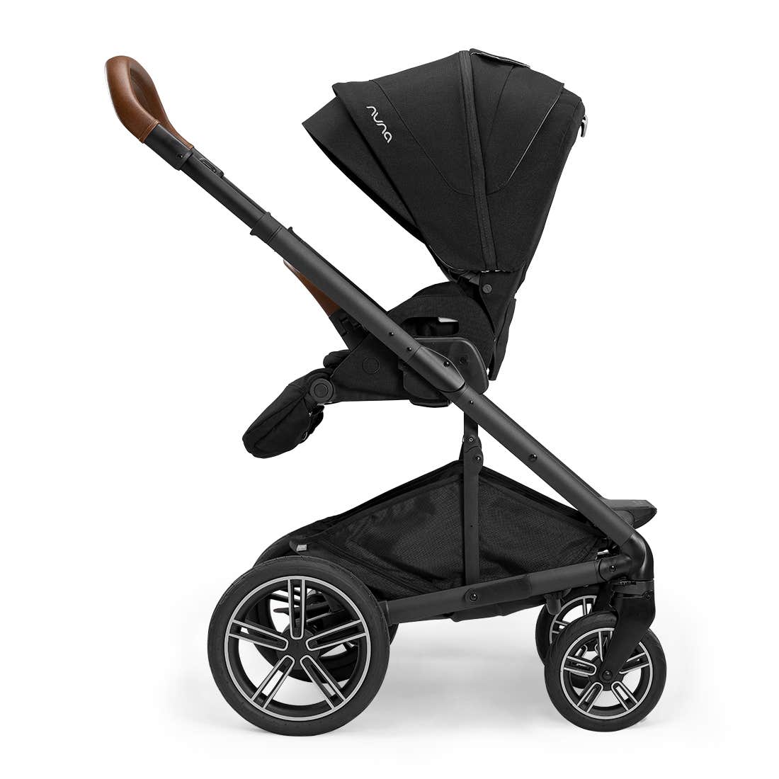 Nuna Mixx Next Stroller In Hazelwood With Ring Adapters And Magnetic Buckle