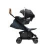 Nuna PEPP Next Stroller with Magnetic Buckle in Lake with PIPA car seat