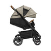 Nuna TAVO Next Stroller in Timber side view with seat reclined