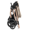Peg Perego YPSI Stroller in Mon Amour Rose Gold folded with seat attached
