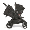 Peg Perego Booklet 50 Stroller in Onyx with Primo Viaggio 4-35 infant car seat attached