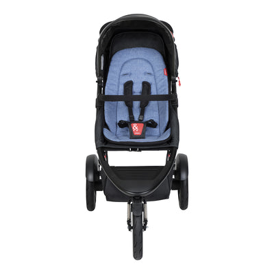 Phil&teds Dash 2019 Stroller in Sky front view