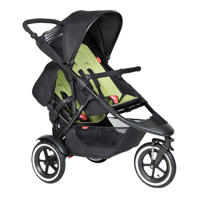 Phil&teds Double Kit™ 2019+ in Apple on Sport as a double stroller