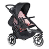 Phil&teds Double Kit™ 2019+ in Blush on Sport as a double stroller