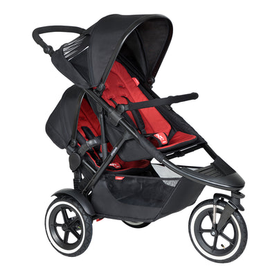 Phil&teds Double Kit™ 2019+ in Chilli on the Sport stroller