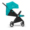 Silver Cross Jet Ultra Compact Stroller in Bluebird reclining