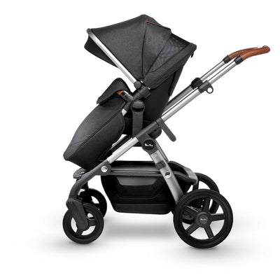 Silver Cross Wave 2019 Full Stroller in Granite side view