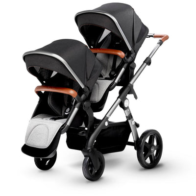 Silver Cross Wave 2019 as a double stroller in Granite