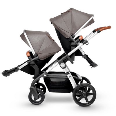 Silver Cross Wave 2019 as a double stroller in Sable