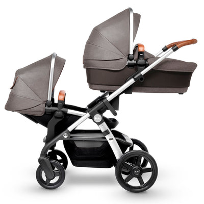 Silver Cross Wave 2019 as a double stroller in Sable