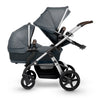 Silver Cross Wave 2019 as a double stroller in Slate