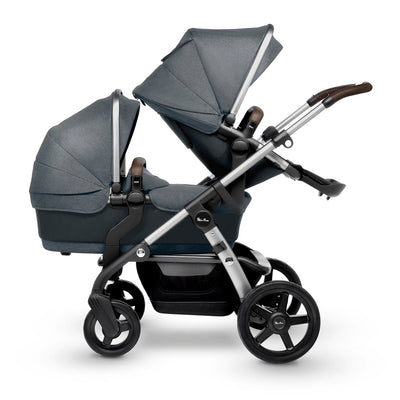 Silver Cross Wave 2019 as a double stroller in Slate