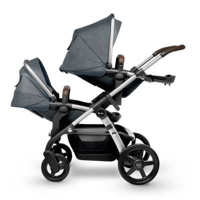 Silver Cross Wave 2019 as a double stroller in Slate