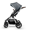 Silver Cross Wave 2019 Full Stroller in Slate side view with seat in high position