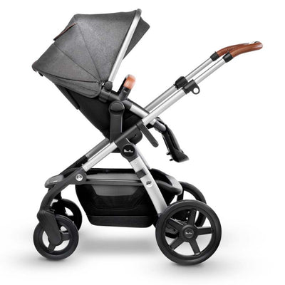 Silver Cross Wave Stroller in Granite Side View