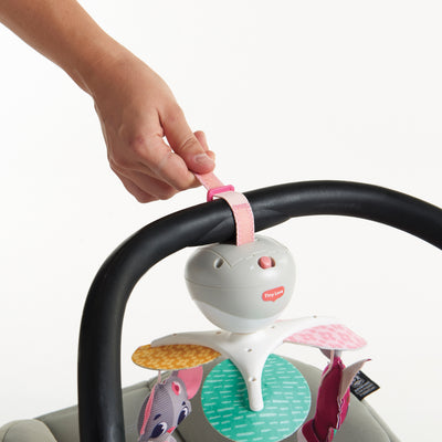 Tiny Love Tiny Princess Tales™ Take-Along Mobile attached to infant car seat