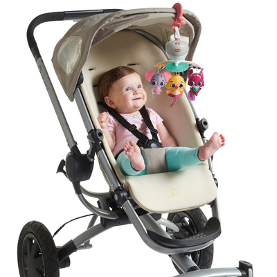 Tiny Love Tiny Princess Tales™ Take-Along Mobile attached to stroller
