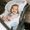 Baby sitting in the UPPAbaby MESA Infant Car Seat in Bryce