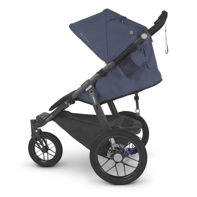 UPPAbaby RIDGE Jogging Stroller in Reggie with seat reclined