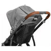 UPPAbaby VISTA Leather Handlebar Cover in Saddle on Vista Stroller