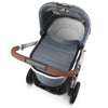 UPPAbaby VISTA V2 Stroller in Gregory with Bassinet top view