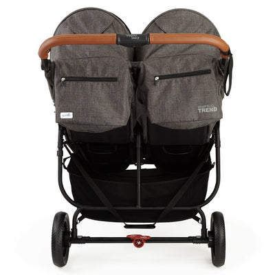 Valco Baby Snap Duo Trend Stroller in Charcoal back view