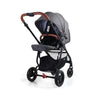Valco Baby Snap Ultra Trend Stroller in Charcoal with seat reversed