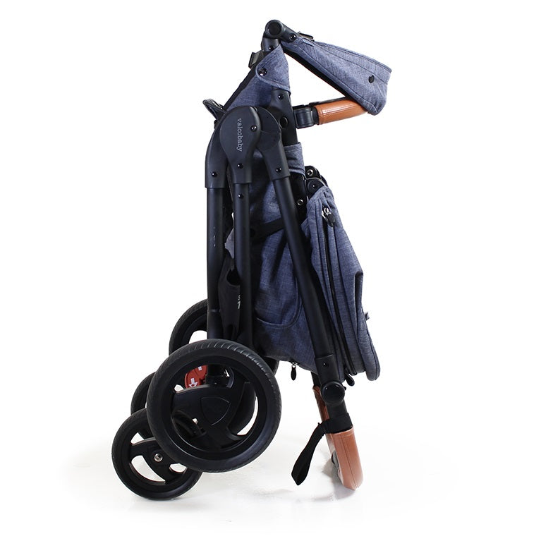 Valco Baby Snap Ultra Trend Stroller in Denim folded