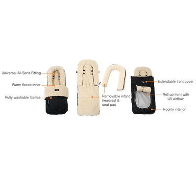Valco Baby Universal Deluxe Footmuff details